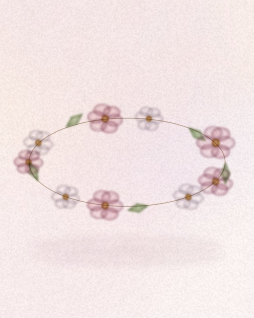 Corona Primavera (Rosa empolvado)